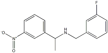 [(3-fluorophenyl)methyl][1-(3-nitrophenyl)ethyl]amine 结构式