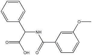 [(3-methoxybenzoyl)amino](phenyl)acetic acid 结构式
