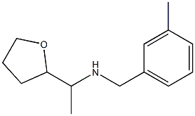 [(3-methylphenyl)methyl][1-(oxolan-2-yl)ethyl]amine 结构式