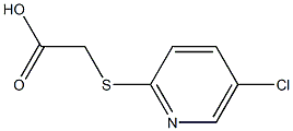 [(5-chloropyridin-2-yl)thio]acetic acid 结构式