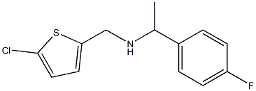 [(5-chlorothiophen-2-yl)methyl][1-(4-fluorophenyl)ethyl]amine 结构式
