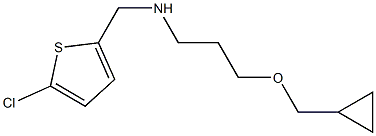 [(5-chlorothiophen-2-yl)methyl][3-(cyclopropylmethoxy)propyl]amine 结构式