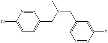 [(6-chloropyridin-3-yl)methyl][(3-fluorophenyl)methyl]methylamine 结构式