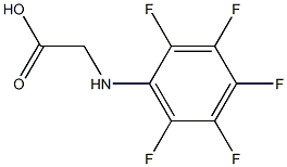 [(pentafluorophenyl)amino]acetic acid 结构式