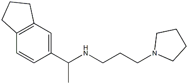 [1-(2,3-dihydro-1H-inden-5-yl)ethyl][3-(pyrrolidin-1-yl)propyl]amine 结构式