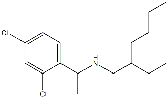 [1-(2,4-dichlorophenyl)ethyl](2-ethylhexyl)amine 结构式