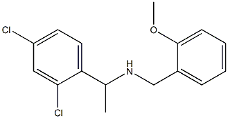 [1-(2,4-dichlorophenyl)ethyl][(2-methoxyphenyl)methyl]amine 结构式