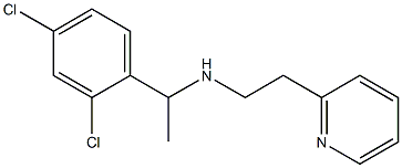 [1-(2,4-dichlorophenyl)ethyl][2-(pyridin-2-yl)ethyl]amine 结构式