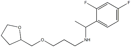 [1-(2,4-difluorophenyl)ethyl][3-(oxolan-2-ylmethoxy)propyl]amine 结构式