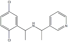 [1-(2,5-dichlorophenyl)ethyl][1-(pyridin-3-yl)ethyl]amine 结构式