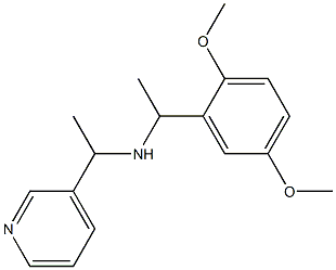 [1-(2,5-dimethoxyphenyl)ethyl][1-(pyridin-3-yl)ethyl]amine 结构式