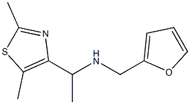 [1-(2,5-dimethyl-1,3-thiazol-4-yl)ethyl](furan-2-ylmethyl)amine 结构式