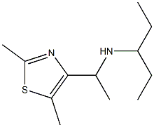 [1-(2,5-dimethyl-1,3-thiazol-4-yl)ethyl](pentan-3-yl)amine 结构式