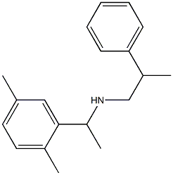 [1-(2,5-dimethylphenyl)ethyl](2-phenylpropyl)amine 结构式