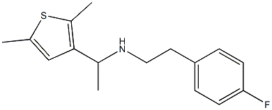 [1-(2,5-dimethylthiophen-3-yl)ethyl][2-(4-fluorophenyl)ethyl]amine 结构式
