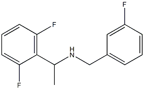 [1-(2,6-difluorophenyl)ethyl][(3-fluorophenyl)methyl]amine 结构式