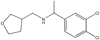 [1-(3,4-dichlorophenyl)ethyl](oxolan-3-ylmethyl)amine 结构式