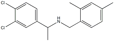 [1-(3,4-dichlorophenyl)ethyl][(2,4-dimethylphenyl)methyl]amine 结构式