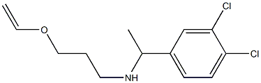 [1-(3,4-dichlorophenyl)ethyl][3-(ethenyloxy)propyl]amine 结构式