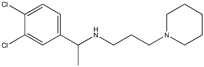 [1-(3,4-dichlorophenyl)ethyl][3-(piperidin-1-yl)propyl]amine 结构式