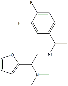 [1-(3,4-difluorophenyl)ethyl][2-(dimethylamino)-2-(furan-2-yl)ethyl]amine 结构式