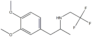 [1-(3,4-dimethoxyphenyl)propan-2-yl](2,2,2-trifluoroethyl)amine 结构式