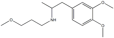 [1-(3,4-dimethoxyphenyl)propan-2-yl](3-methoxypropyl)amine 结构式