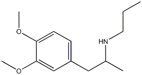 [1-(3,4-dimethoxyphenyl)propan-2-yl](propyl)amine 结构式