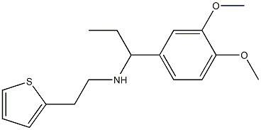 [1-(3,4-dimethoxyphenyl)propyl][2-(thiophen-2-yl)ethyl]amine 结构式