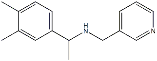 [1-(3,4-dimethylphenyl)ethyl](pyridin-3-ylmethyl)amine 结构式