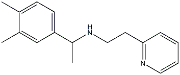 [1-(3,4-dimethylphenyl)ethyl][2-(pyridin-2-yl)ethyl]amine 结构式