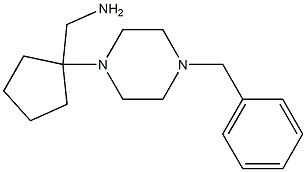 [1-(4-benzylpiperazin-1-yl)cyclopentyl]methylamine 结构式