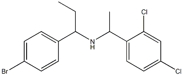 [1-(4-bromophenyl)propyl][1-(2,4-dichlorophenyl)ethyl]amine 结构式