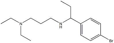 [1-(4-bromophenyl)propyl][3-(diethylamino)propyl]amine 结构式