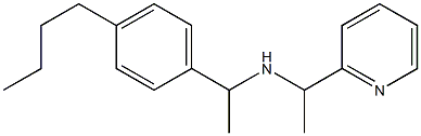 [1-(4-butylphenyl)ethyl][1-(pyridin-2-yl)ethyl]amine 结构式