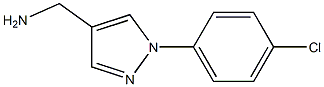 [1-(4-chlorophenyl)-1H-pyrazol-4-yl]methylamine 结构式
