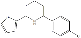 [1-(4-chlorophenyl)butyl](thiophen-2-ylmethyl)amine 结构式