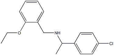[1-(4-chlorophenyl)ethyl][(2-ethoxyphenyl)methyl]amine 结构式