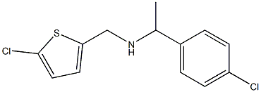 [1-(4-chlorophenyl)ethyl][(5-chlorothiophen-2-yl)methyl]amine 结构式
