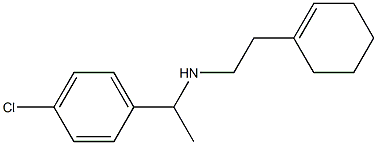 [1-(4-chlorophenyl)ethyl][2-(cyclohex-1-en-1-yl)ethyl]amine 结构式