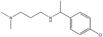 [1-(4-chlorophenyl)ethyl][3-(dimethylamino)propyl]amine 结构式
