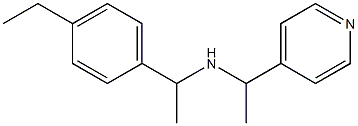 [1-(4-ethylphenyl)ethyl][1-(pyridin-4-yl)ethyl]amine 结构式