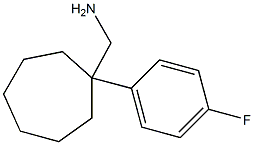 [1-(4-fluorophenyl)cycloheptyl]methanamine 结构式