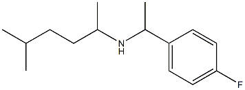 [1-(4-fluorophenyl)ethyl](5-methylhexan-2-yl)amine 结构式