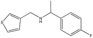 [1-(4-fluorophenyl)ethyl](thiophen-3-ylmethyl)amine 结构式