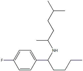 [1-(4-fluorophenyl)pentyl](5-methylhexan-2-yl)amine 结构式