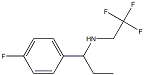 [1-(4-fluorophenyl)propyl](2,2,2-trifluoroethyl)amine 结构式