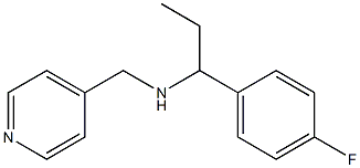 [1-(4-fluorophenyl)propyl](pyridin-4-ylmethyl)amine 结构式