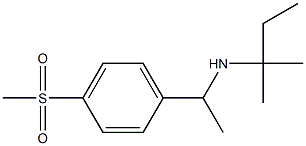 [1-(4-methanesulfonylphenyl)ethyl](2-methylbutan-2-yl)amine 结构式