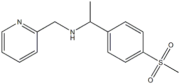 [1-(4-methanesulfonylphenyl)ethyl](pyridin-2-ylmethyl)amine 结构式